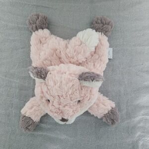 Mary Meyer Putty Fox Lovey Baby Security Blanket Blush Pink Grey Plush Toy 11in